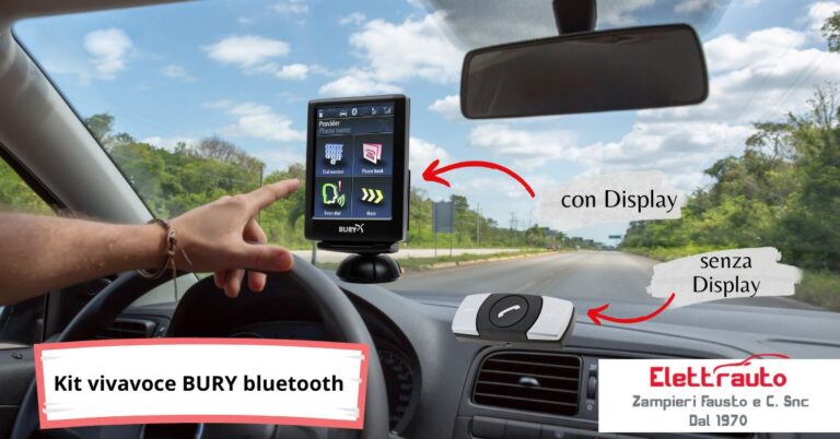 Kit vivavoce BURY bluetooth con e senza display a Brescia da Elettrauto Zampieri