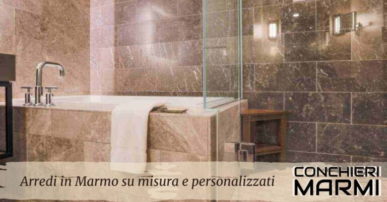 Le migliori soluzioni di arredi in marmo su misura personalizzati a Brescia da Conchieri Marmi